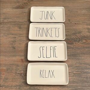 4 Rae Dunn Ceramic Trays